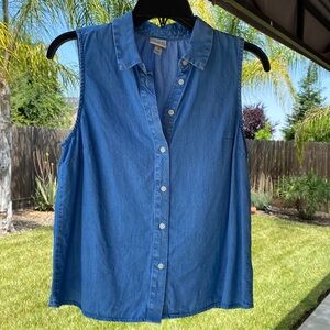 A New Day 🌸3/$20 top, sleeveless, blue, size S